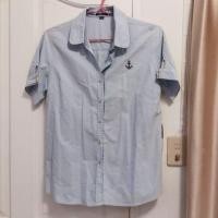 ราคา Sale!!! เสื้อเชิ้ต portland แท้ มือสอง สีฟ้่าอ่อน มีตำหนิ เปื้อนปากกาชายเสื้อด้านหลัง อก 42 เอว 46 ยาว 26 (2291376195)
