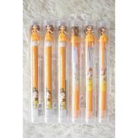 ราคา (( พร้อมส่ง )) ปากกาลูกลื่น ลายเจ้าหญิงเบลล์ หมึก 3 สี (ดำ, น้ำเงิน, แดง) Disney Princess - Belle จาก Daiso เกาหลี (6070931530)