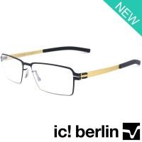ราคา Ic Berlin แว่นตารุ่น 012 C-4 สีดำขาทอง กรอบเต็ม ขาข้อต่อ วัสดุ สแตนเลส สตีล Eyeglasses Stainless Steel (2614019281)