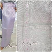 ราคา รุ่นขายดี ผ้าถุงสีเงิน ผ้าไหมสีเเงิน ผ้าถุงชุดไทย ผ้าทอไหมเทียม #ผ้าถุงนุ่งโจงกระเบนผ้าตัดชุดไทย ผ้าถุงมีหน้านาง (1106125149)