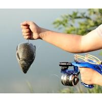 ราคา หนังสติ๊กยิงปลา พร้อมที่กัดลูกดอก เหล็กหนาอย่างดี ปืนยิงปลาพร้อมรอกยิงปลา แบบพกพา แถมฟรี ลูกดอก เลเซอร์ ไฟฉาย ครบชุด (7685342570)