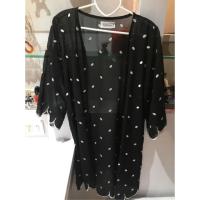 ราคา เสื้อคลุมชีฟองสีดำลายจุด (4929897446)