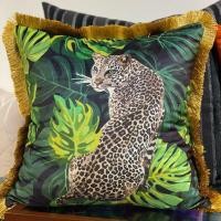 ราคา PUSANI - หมอนอิง กำมะหยี่ ลายเสือดาว Wildlife ขนาด 50x50 cm พร้อมไส้หมอน (9301336996)