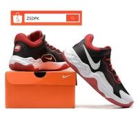 ราคา 100% Original Nike Fly.By Mid 3 team Black Red Sports Basketball Shoes for Men (25503464347)