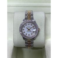 ราคา Rolex Datejust Lady 26 mm.หน้าขาวหลักเพชร ขอบเพชรเม็ดใหญ่ๆ (12944977805)