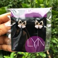 ราคา ต่างหู LYN ของแท้ 100% ต่างหูเพชร (2378819200)