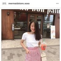 ราคา เสื้อครอปคอเหลี่ยมสีขาว ร้าน mermaidstore.xoxo (6232456690)