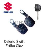 ราคา ซองหนังหุ้มกุญแจรีโมท Suzuki Swift/Ciaz พร้อมพวงกุญแจ (23949243509)