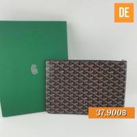 ราคา กระเป๋าสตางค์ goyard clutch noir, tan size20*30cm (10142664310)