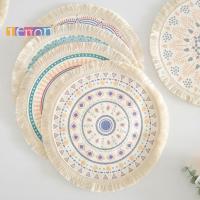 ราคา [มะนาว] 1 ชิ้น Ins สไตล์เรียบง่าย ทอมือ ปอ แผ่นรองจาน ที่รองแก้ว ผ้าฝ้าย ผ้าลินิน ย้อนยุค ตกแต่ง แจกัน เสื่อ อุปกรณ์ครัว ใหม่ (24800318536)