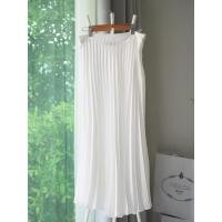 ราคา กระโปรงยาวอัดพลีทสีขาวแบรนด์ซาร่า ZARA Used SIZE S รูปถ่ายจากสินค้าจริง (22065925911)