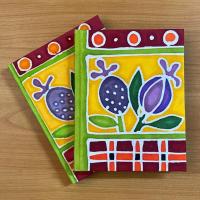 ราคา สมุดกระดาษสาเขียนลายบาติก ดอกไม้ Eco friendly products (6746413214)