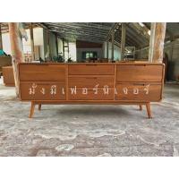 ราคา ตู้วางทีวี ตู้เก็บของ ขาเหลา 7ลิ้นชัก ไม้สัก(ส่งฟรียกเว้นภาคใต้) (22460913973)