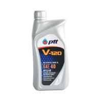 ราคา น้ำมันเครื่อง ปตท. วี120 PTT V-120 SAE 40 ขนาด 1 ลิตร น้ำมันเครื่องปตท เกรดเดี่ยว (1602529485)