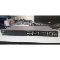ราคา ขาย Cisco SG300-28 ขนาด 26 Port ความเร็ว 10/100/1000 Mbps และ 2 Port mini-GBIC (SFP) (20874142097)