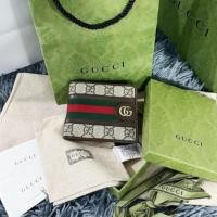 ราคา ❤️‍Used once❤️‍ กระเป๋าสตางค์ Gucci Ophidia GG wallet in GG Supreme y.22 ✨fullset no rec (24754356871)