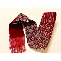 ราคา สไบทอ ผ้าสไบ ผ้าสไบทอลาย ผ้าสไบลายแพรวากาฬสินธุ ผ้าเบี่ยง สีแดง (18915950137)