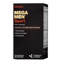 ราคา GNC Mega Men Sport Daily Multivitamin Muscle 180 Count ผู้ชาย สปอร์ตมัลติวิตามิน การทำงานของกล้ามเนื้อ (4368600170)