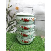 ราคา ปิ่นโตบุษบา ขนาด14/4cm.ตราแพนกวิน (คละลาย) ลายนูน ปิ่นโตลายดอก ปิ่นโตอเนกประสงค์ ปิ่นโตโบราณ (4363550237)