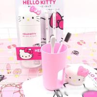 ราคา น่ารัก Hello Kitty ถ้วยแปรงสีฟัน กล่องใส่แปรงสีฟัน ท่องเที่ยวล้างถ้วย การ์ตูนสร้างสรรค์ แปรงสีฟันคิตตี้ ถ้วยแก้ว (2480990298)