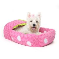 ราคา ที่นอนสุนัข เบาะนอนน้องหมา ลาย สเตอเบอร์รี่ สีชมพู พร้อมส่ง (14076616905)