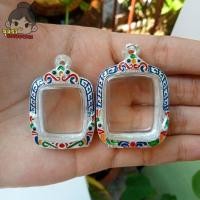 ราคา กรอบพระ กรอบพระเงินผสม | ใส่หลวงพ่อปาน | ขนาดตามรูปภาพ (19555564373)