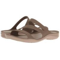 ราคา CROCS SWIFTWATER SANDAL W walnut Flats (1865165195)