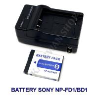 ราคา (Set 1+1) NP-BD1 / NP-FD1 Camera Battery and Charger for Sony Cybershot DSC-T70,T75,T77,T200,T90,TX1,T700,T900,G3 (7952405947)