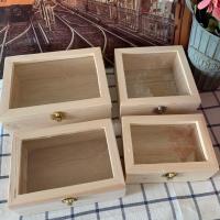 ราคา กล่องไม้สน กล่องไม้ฝาทึบ กล่องไม้ฝากระจก พร้อมส่ง (3735739413)