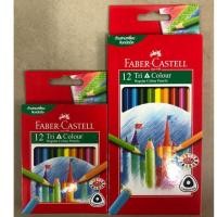 ราคา สีไม้ 12สี Faber Castell ด้ามสามเหลี่ยม (12สีสั้น ,12สียาว) (2257076925)