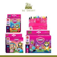 ราคา สีเทียน 12สี มาสเตอร์อาร์ท Crayon Masterart 12 Colours Regular / Jumbo / Super Jumbo Size สีชอล์ก สีชอก (22128685198)