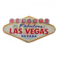 ราคา ป้ายสังกะสีวินเทจ Welcome to Fabulous Las Vegas (ปั๊มนูน) (6489472458)