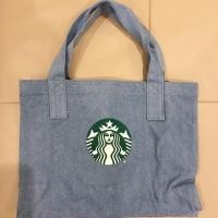 ราคา กระเป๋าผ้ายีนส์ สตาร์บัคส์ แท้ starbucks denim tote bag (1877465736)