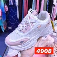 ราคา พร้อมส่งรองเท้าผ้าใบเสริมส้น สไตล์เกาหลี (ส่งฟรี) (4307845918)