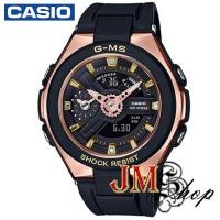 ราคา Casio Baby-g G-MS นาฬิกาข้อมือผู้หญิง สายเรซิ่น รุ่น MSG-400G-1A1DR (สีดำ / โรสโกลด์) (5847258653)