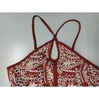 ราคา กระโปรงเดรสลายลูกไม้สีส้มอิฐมือ2 (22945211834)