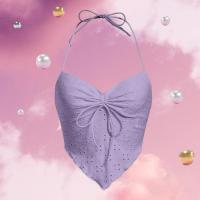 ราคา เสื้อ คล้องคอ ฉลุลาย ทรงผูก เปลือยหลัง (24902705579)