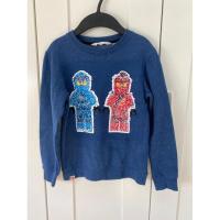 ราคา เสื้อกันหนาวเด็กมือสอง/เสื้อสเวตเตอร์ สีน้ำเงิน วัย6-8ปี H&M ลายLEGO นินจา size 122/128 EUR, 6/8 US (23961141528)