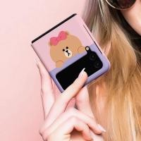 ราคา พร้อมส่ง เคส z flip 3 Line Friends Hard Case Peep Choco (11063215158)