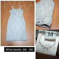ราคา ชุดเดรสสั้น งานป้ายwhite garden (M) ผ้าลูกไม้ มือสอง ทรงสวย ผ้าดี ใส่สบาย (4646945510)