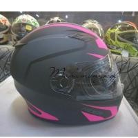 ราคา หมวกกันน็อค RIDER VIPER แว่น 2 ชั้น NO.4 สีชมพู ดำด้าน Size L (699008731)