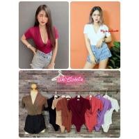 ราคา บอดี้สูทแขนสั้ยคอเก๋ๆ (3454639303)