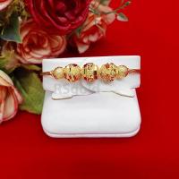 ราคา สร้อยข้อมือลายสี่เสาคั่นเม็ด ความยาว 6.5 นิ้ว หุ้มเศษทองแท้เยาวราช (21930997833)