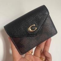 ราคา กระเป๋าสตางค์ Coach ลายซี สีกาแฟ แท้ % (17698212231)