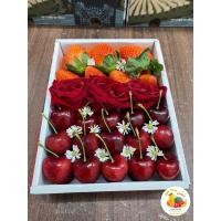 ราคา เซ็ตของขวัญเชอร์รี่&สตอเบอร์รี่ Set เชอร์รี่+องุ่น (23487680757)