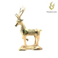 ราคา กวางลายไทย ทองเหลือง ตัวเล็ก ยืนหันซ้าย Thakrayang (9149853142)