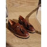 ราคา รองเท้าหนัง Tassel Loafer Vintage brown shoes style (2673191278)