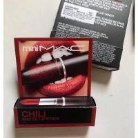ราคา Mini MAC Matte Lipsitck ขนาด 1.8 g.ปี2019 #Chili ลิปสติกสีแดงอิฐก่ำๆ โทนตุ่น (12704808957)