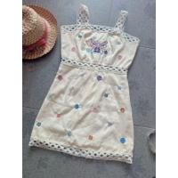 ราคา ชุดเดรสสั้น ชุดเดรสสั้นแต่งลูกไม้ ชุดเดรสสั้นสีครีม ลูกไม้โชว์เอว งานป้าย งานเกาหลี (1747245955)