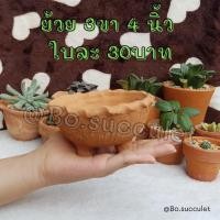 ราคา กระถางดินเผา ย้วย 3 ขา 4 นิ้ว ไม้อวบน้ำแคคตัส ปลูกฮาโวเทีย ใส่ต้นไม้จิ๋วเล็ก เครื่องปั้นดินเผา ของแต่งบ้าน จัดสวน (17447766961)